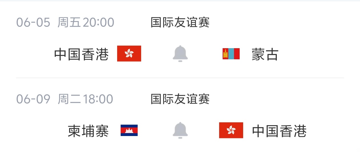 港足六月名單：12人來(lái)自中超中甲，陳晉一安永佳在列