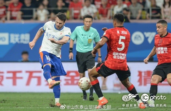 泰山客場(chǎng)0-1蓉城，五輪連勝終結(jié)