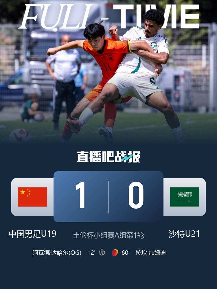 U19國(guó)足土倫杯1-0沙特U21 科納特結(jié)束紅軍生涯 世界杯定位球新規(guī)落地